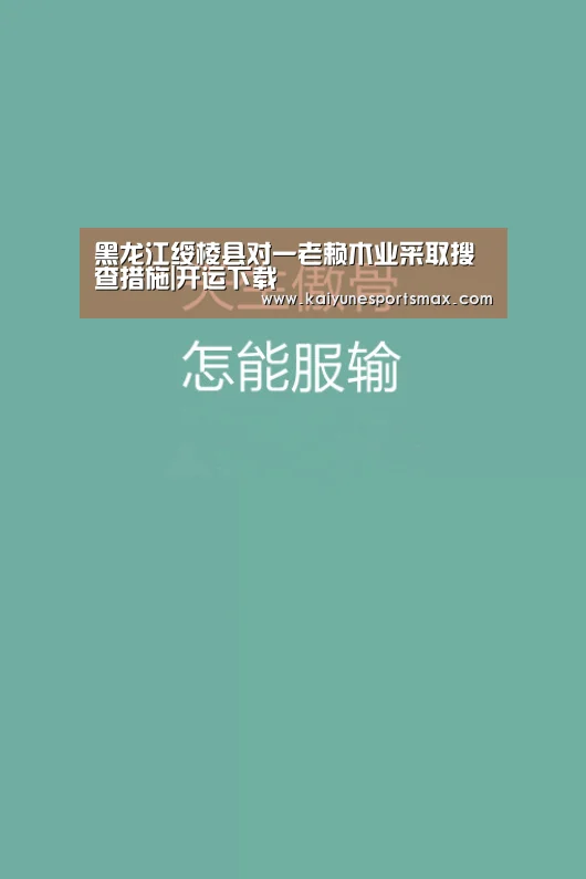 黑龙江绥棱县对一老赖木业采取搜查措施|开运下载(图3) 开运官网